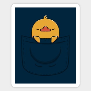 Sleepy Duck Pocket by Tobe Fonseca Magnet